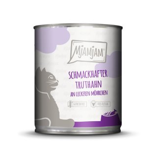 MjAMjAM Cat 800g Schmackhafter Truthahn an leckeren Möhrchen