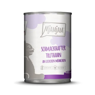 MjAMjAM Cat 400g Schmackhafter Truthahn an leckeren Möhrchen