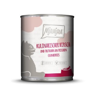 MjAMjAM Cat 800g Kulinarischer Hirsch & Truthahn an frischen Cranberries