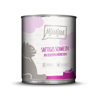 MjAMjAM Cat 800g Saftiges Schwein an leckeren Möhrchen