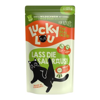 Lucky Lou ADULT 125g Rind & Wildschwein mit Kürbis