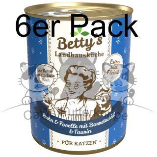 Bettys Landhausküche 6x 400g Huhn & Forelle mit Borretschöl